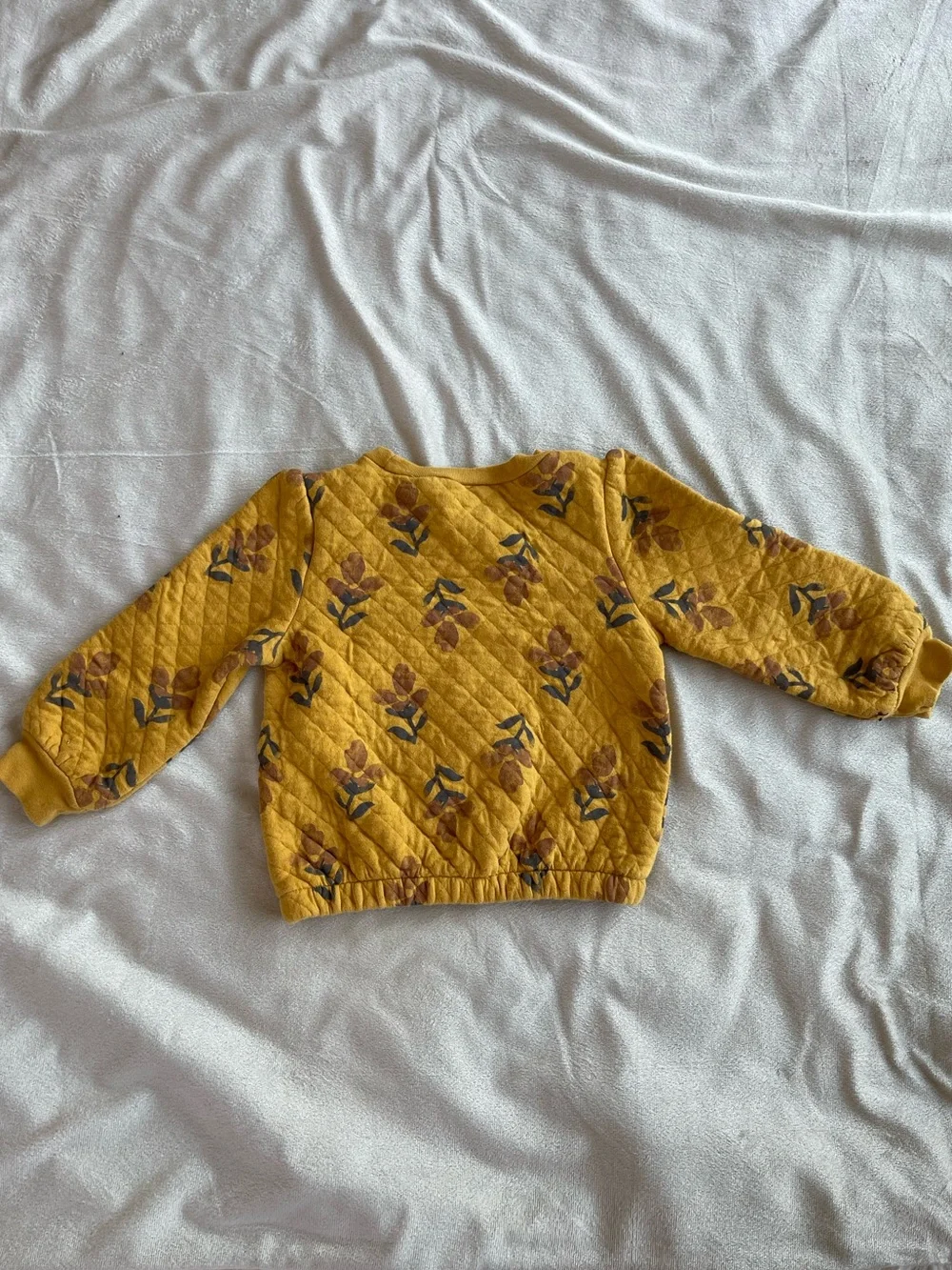 Carter's Quilted Floral Baby Sweatshirt Size 24 Months